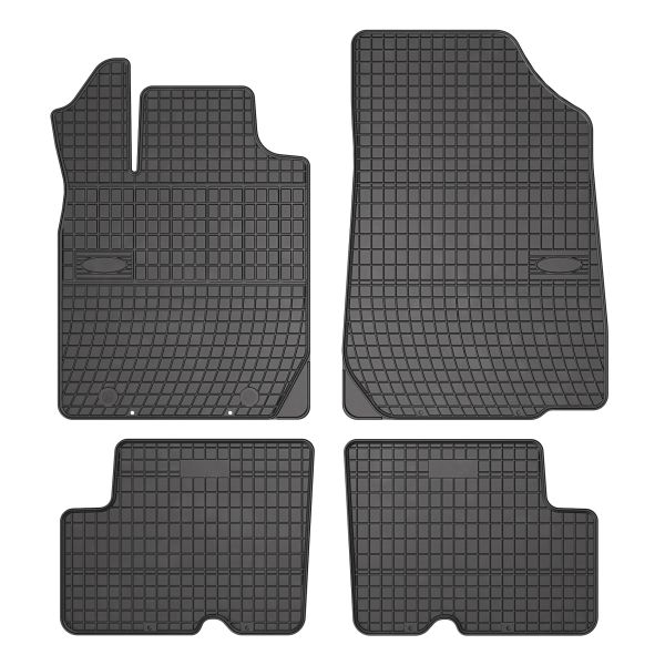 Covor podea FROGUM cauciuc, 4 buc. BASIC, fata spate, set, culoare neagra, potrivit DACIA DUSTER, DUSTER SUV, LOGAN, LOGAN EXPRESS, LOGAN MCV, SANDERO 09.04-, Liftback Pick-up SUV, version: Standa