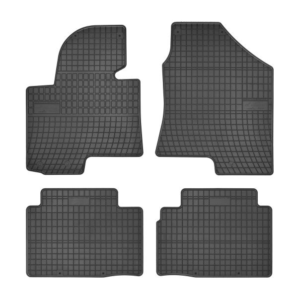 Covor podea FROGUM cauciuc, 4 buc. BASIC, fata spate, set, culoare neagra, potrivit HYUNDAI IX35, TUCSON; KIA SPORTAGE II, SPORTAGE III 09.04-12.15, SUV