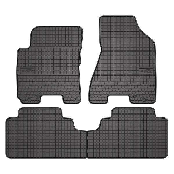 Covor podea FROGUM cauciuc, 4 buc. BASIC, fata spate, set, culoare neagra, potrivit HYUNDAI TUCSON; KIA SPORTAGE II 08.04-12.10, SUV