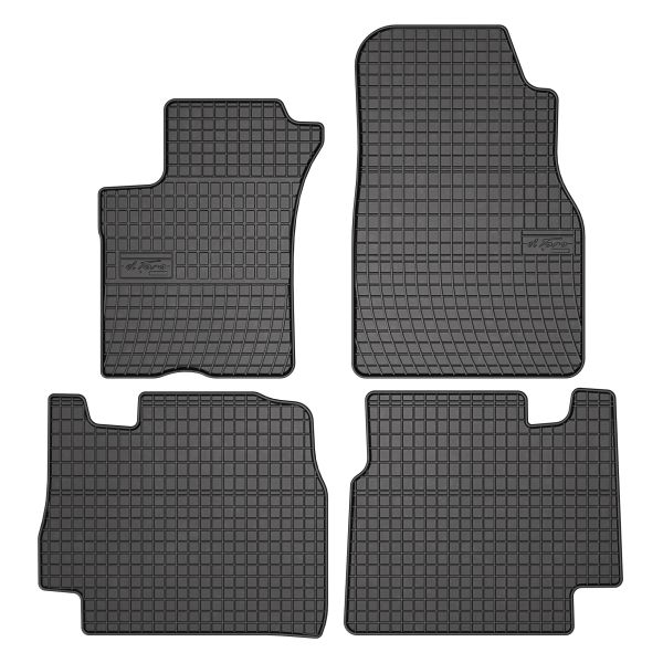 Covor podea FROGUM cauciuc, 4 buc. BASIC, fata spate, set, culoare neagra, potrivit MERCEDES M (W163) 02.98-06.05, SUV