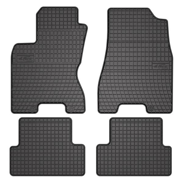 Covor podea FROGUM cauciuc, 4 buc. BASIC, fata spate, set, culoare neagra, potrivit NISSAN X-TRAIL II 06.07-11.13, SUV