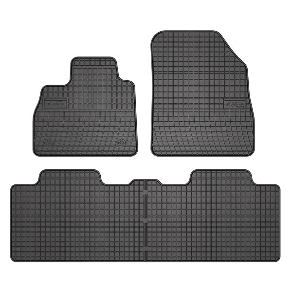 Covor podea FROGUM cauciuc, 4 buc. BASIC, fata spate, set, culoare neagra, potrivit RENAULT ESPACE V 02.15-03.23, SUV