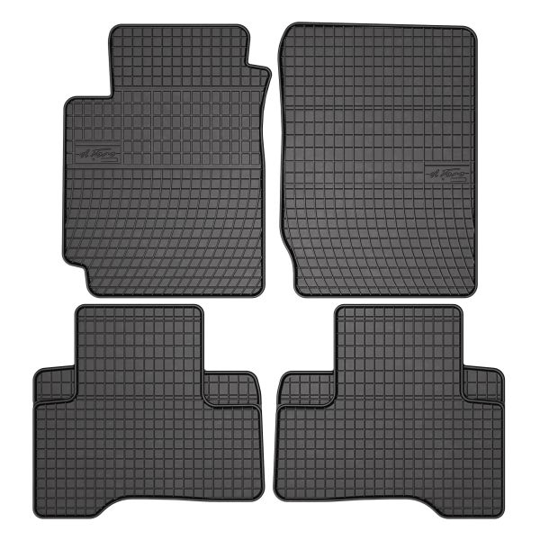 Covor podea FROGUM cauciuc, 4 buc. BASIC, fata spate, set, culoare neagra, potrivit SUZUKI GRAND VITARA II 04.05-, SUV