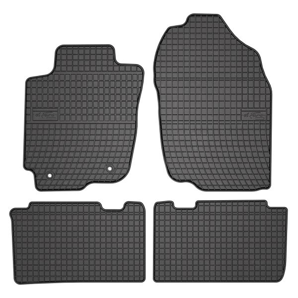 Covor podea FROGUM cauciuc, 4 buc. BASIC, fata spate, set, culoare neagra, potrivit TOYOTA RAV 4 IV 12.12-09.19, SUV