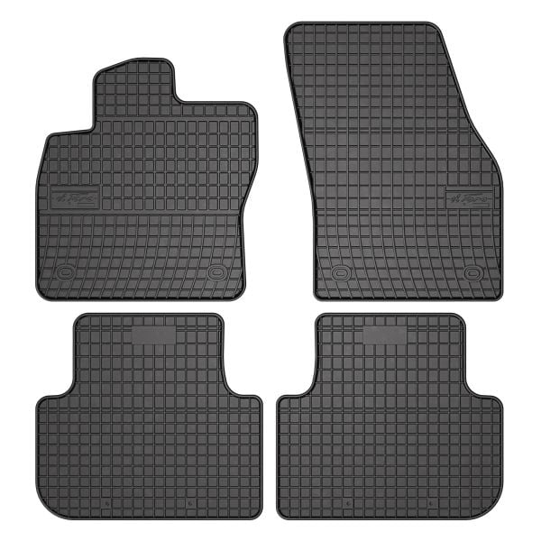 Covor podea FROGUM cauciuc, 4 buc. BASIC, fata spate, set, culoare neagra, potrivit VW TIGUAN 01.16-, SUV