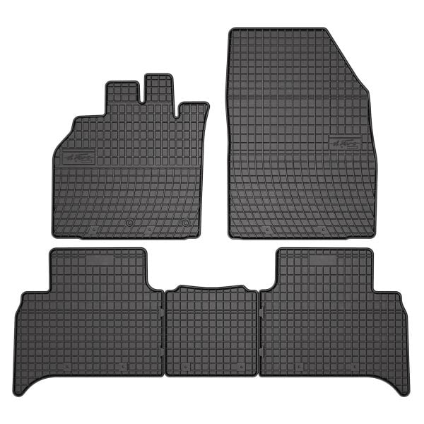 Covor podea FROGUM cauciuc, 5 buc. BASIC, set, culoare neagra, potrivit RENAULT SCENIC II, SCENIC III 06.03-09.16, Van