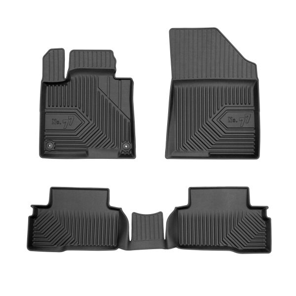 Covor podea FROGUM TPE, 4 buc. No. 77, fata spate, set, culoare neagra, potrivit KIA SPORTAGE V 09.21-, SUV, version: Hybrid