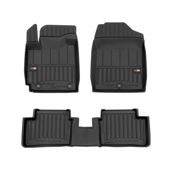 Covor podea FROGUM TPE proLine 3D, set, culoare neagra, potrivit KIA PICANTO III 03.17-