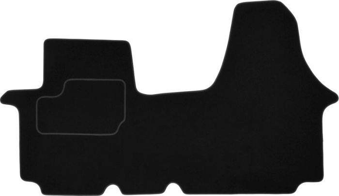 Covor podea MAMMOOTH Velours, 2 buc., fata, set, culoare neagra, potrivit RENAULT TRAFIC II 03.01-, Van, short version