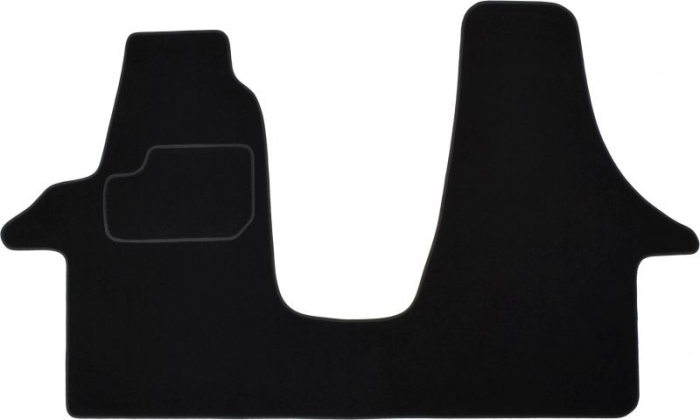 Covorase auto (set, velur, 2 bucati, culoare negru) VW TRANSPORTER V intre 2003-2015