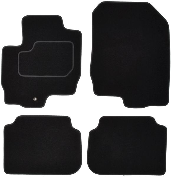 Covorase auto (set, velur, 3 bucati, culoare negru, 5 usi) MITSUBISHI COLT VI intre 2004-2012