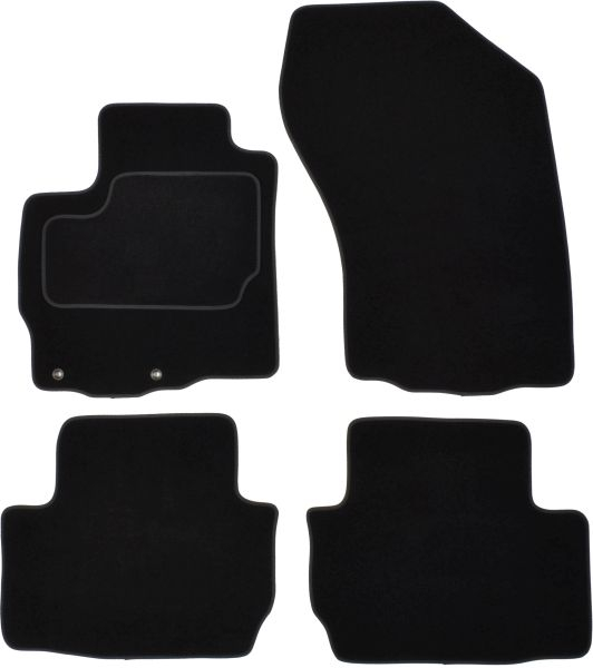 Covorase auto (set, velur, 4 bucati, culoare negru, 5 locuri) PEUGEOT 4007 intre 2007-2013