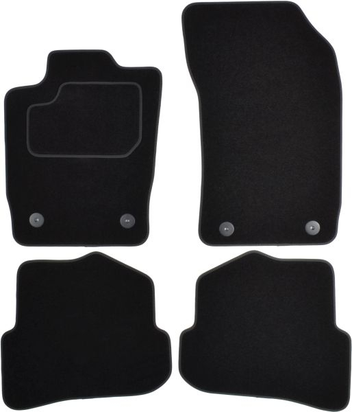 Covorase auto (set, velur, 4 bucati, culoare negru) AUDI A1 intre 2010-2018