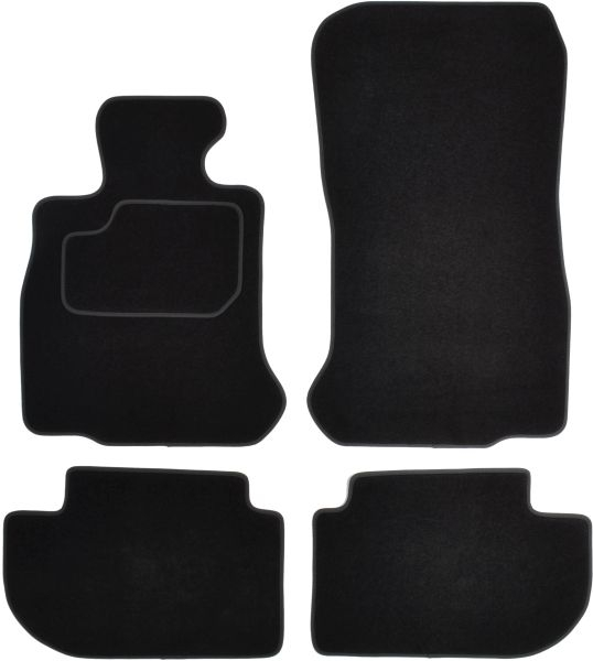 Covorase auto (set, velur, 4 bucati, culoare negru) BMW 6 (F12), 6 (F13), 6 GRAN (F06) intre 2010-2018