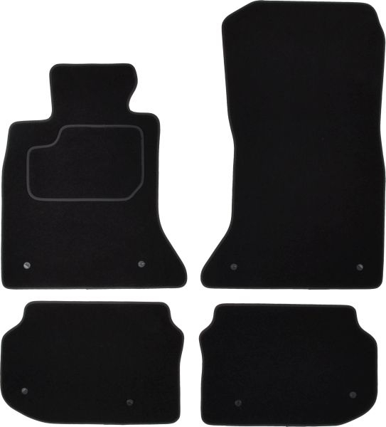 Covorase auto (set, velur, 4 bucati, culoare negru) BMW Seria 5 (F10) intre 2009-2016