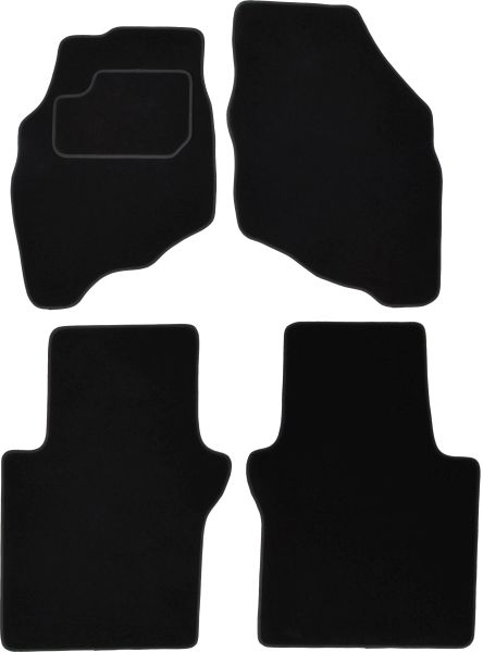 Covorase auto (set, velur, 4 bucati, culoare negru) HONDA JAZZ II intre 2002-2008