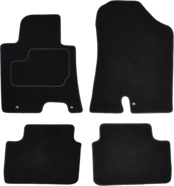 Covorase auto (set, velur, 4 bucati, culoare negru) HYUNDAI I30 intre 2011-2016