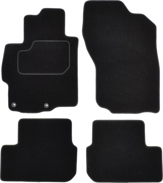 Covorase auto (set, velur, 4 bucati, culoare negru) MITSUBISHI LANCER VIII dupa 2008