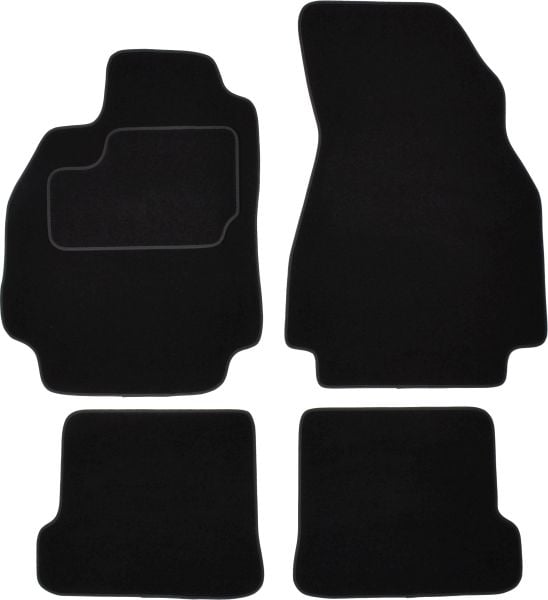 Covorase auto (set, velur, 4 bucati, culoare negru) RENAULT MEGANE II intre 2003-2009