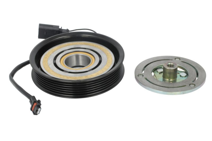 Cupla magnetica compresor AC (DENSO 12V 6PK 125mm) potrivit AUDI A6 ALLROAD C7, A6 C7, A7, Q7 2.8 3.0 05.14-12.19