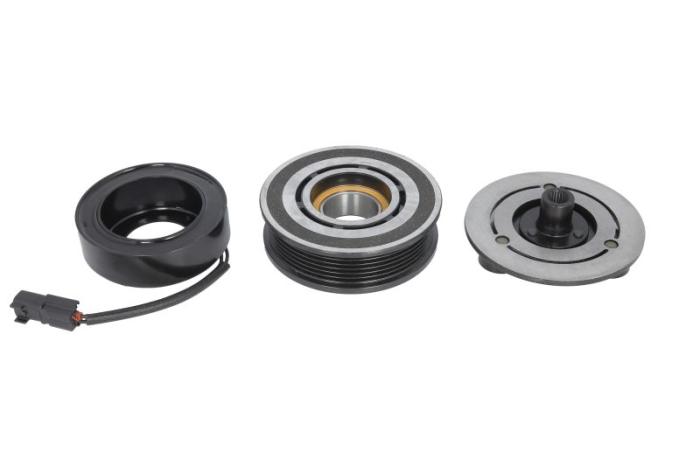 Cupla magnetica compresor AC (VISTEON VS16 12V 6PK 110mm) potrivit FORD potrivit FORD C-MAX II, FOCUS III, FOCUS III HATCHBACK, GALAXY II, GALAXY MK II, GRAND C-MAX 2.0D 2.2D 05.06-02.20