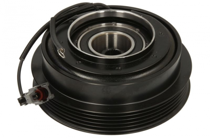 Cupla magnetica compresor climatizare (HCC HC15 HC18 5PK 125mm) potrivit FORD TRANSIT V363; HYUNDAI GETZ, HIGHWAY, MATRIX, SANTA FE I, SONATA IV, TRAJET; KIA MAGENTIS I, PRIDE 1.3-3.0DH 03.98-