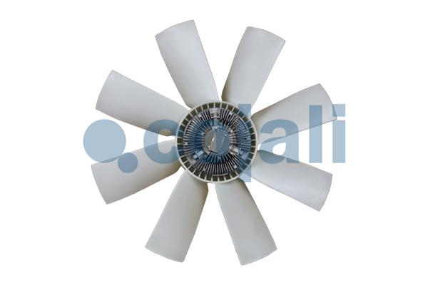 Cupla ventilator radiator (cu ventilator, 680mm, numar lame: 8) potrivit VOLVO FH12, FM10, FM12, FM7 D10A320-D7C290 08.98-