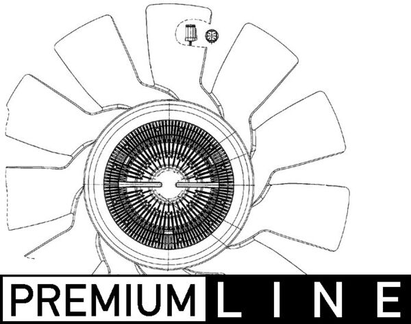Cupla ventilator radiator (cu ventilator, 750mm, numar lame: 11, numar pini: 6) potrivit SCANIA G I, P I, R I DC13.05-DC16.22 2004-2019 [3]