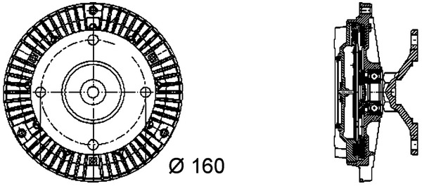 Cupla ventilator radiator potrivit MERCEDES ACCELO 10.98- [2]