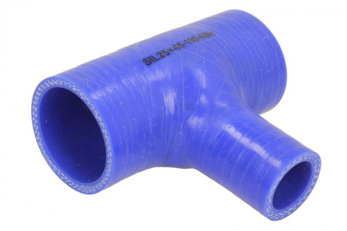 Cuplaj conducta lichid racire 25mmx60 105mm (reducere; T-conector, culoare albastru, -60 260 C, presiune de indoire: 0,7 MPa)