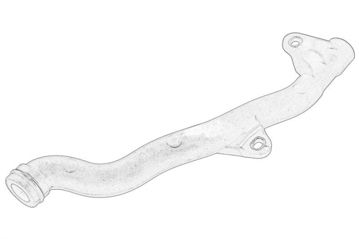 Cuplaj conducta lichid racire LEXUS IS II; TOYOTA AURIS, AVENSIS, COROLLA, COROLLA VERSO, RAV 4 III, RAV 4 IV, VERSO 2.0D 2.2D 07.05-09.19