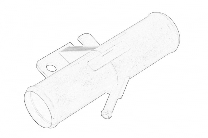 Cuplaj conducta lichid racire MITSUBISHI LANCER VIII, OUTLANDER II 2.0D 2.2D 11.06-