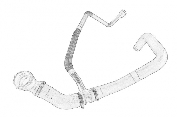 Cuplaj conducta lichid racire potrivit CITROEN JUMPER II; PEUGEOT BOXER 2.0D 2.2D 07.15-