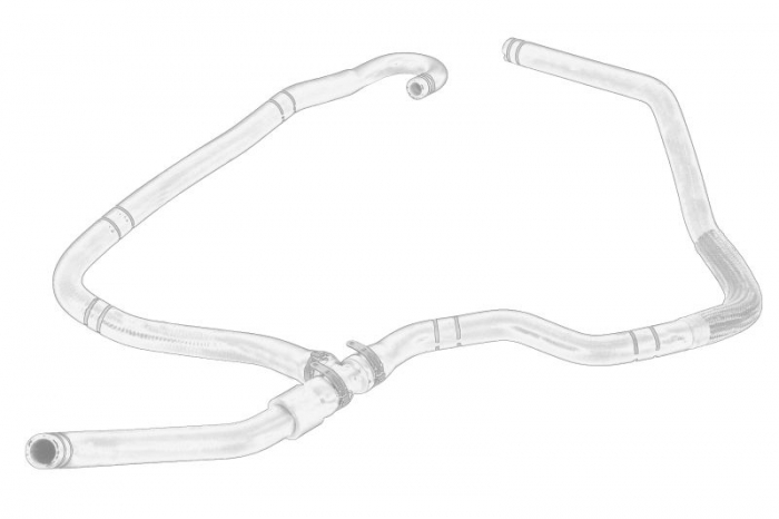 Cuplaj conducta lichid racire potrivit CITROEN JUMPER II; PEUGEOT BOXER 2.2D 04.06-