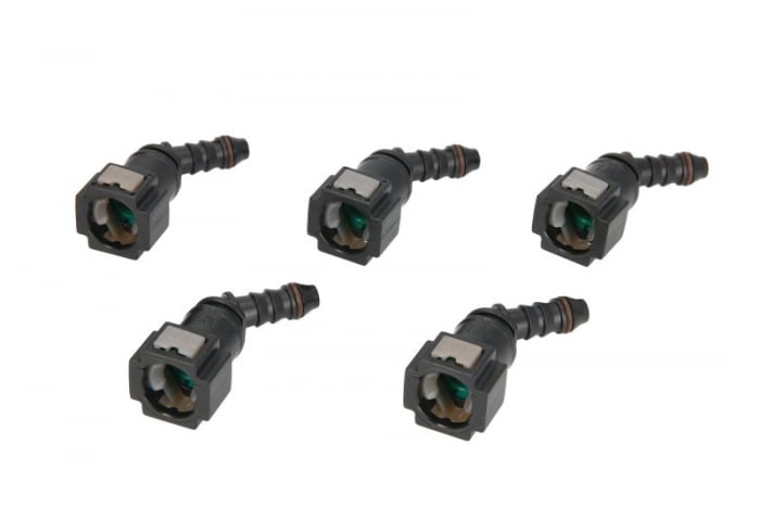 Cuplaj furtun combustibil (unghi, 45 , diametru: 7,89mm, ID 6; 6mm x 8mm, pret pentru 5 buc.)