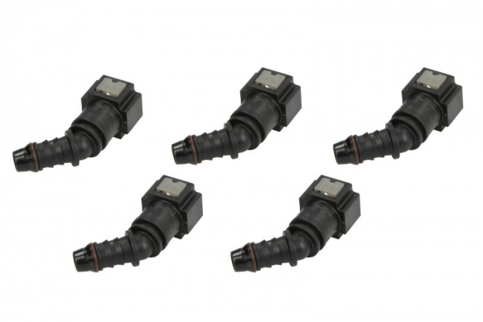 Cuplaj furtun combustibil (unghi, 45°, diametru: 8mm, ID 8; 8mm x 10mm, pret pentru 5 buc.) [2]