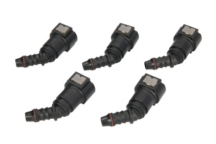 Cuplaj furtun combustibil (unghi, 45°, diametru: 9,89mm, ID 8; 8mm x 10mm, pret pentru 5 buc.) [2]