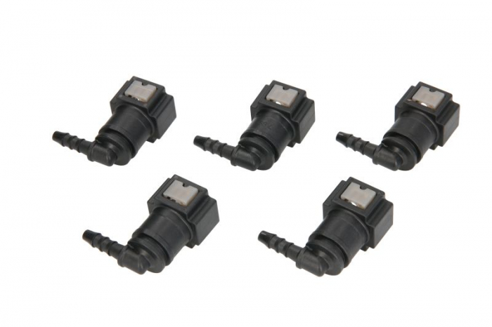 Cuplaj furtun combustibil (unghi, diametru: 7,89mm, ID 4; 4mm x 6mm, pret pentru 5 buc.) [2]