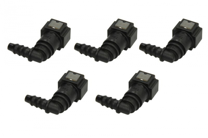 Cuplaj furtun combustibil (unghi, diametru: 7,89mm, ID 6; 6mm x 8mm, pret pentru 5 buc.) [2]