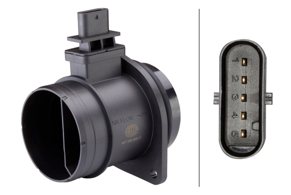 Debitmetru aer (5 pini, modul) potrivit mini (r56), (r57), (r58), (r59), clubman (r55) 1.6 11.07-05.15