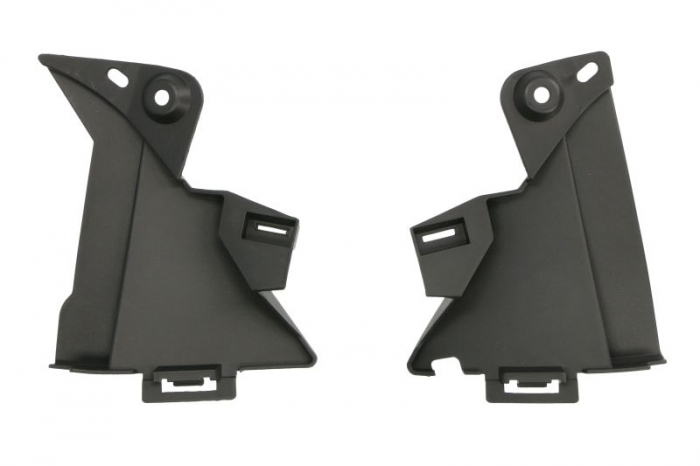 Deflector aer fata stanga dreapta 2 pcs. set, plastic, negru potrivit renault clio v ph i dupa 2019