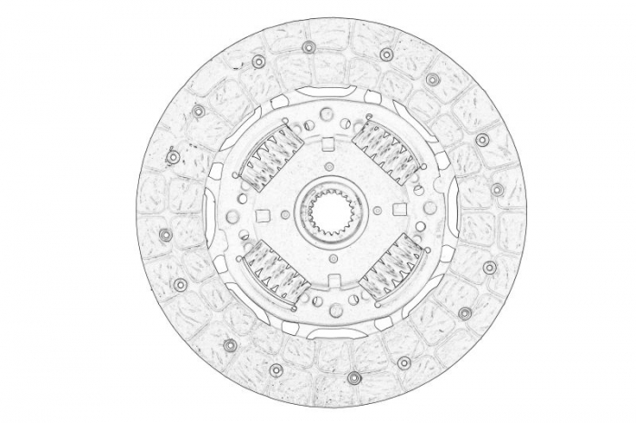 Disc ambreiaj (215mm) potrivit TOYOTA AURIS, AVENSIS, COROLLA, VERSO 1.6/1.8 11.06- [2]