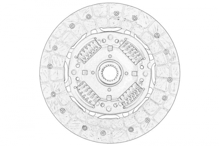 Disc ambreiaj (215mm) potrivit TOYOTA AURIS, AVENSIS, COROLLA, VERSO 1.6 1.8 11.06-