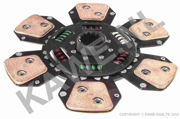 Disc ambreiaj ceramica (280mm; 6) potrivit AGRIFULL 46, 66, DERBY, GRISO, JOLLY, RODEO, TORNADO, TOSELLI; CASE IH FARMALL, JX, VJ; FIAT 400, 500, 5000, 55-XX, 600, 6000, 60-XX 1004-40-T3.1524 [3]