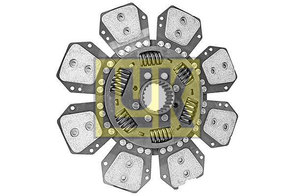 Disc ambreiaj ceramica (327mm; 8) potrivit AGCO LT; LANDINI 5H; MASSEY FERGUSON 5000 1104C-44-66CTA(12V) [3]