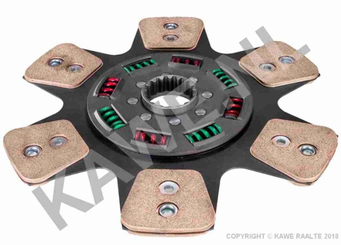 Disc ambreiaj ceramica (327mm; numar adaptori: 6) potrivit Case Ih 120 2WD, 120 4WD, 130 2WD, 130 4WD, 140 2WD, 140 4WD; Fiatagri F 100 Dt Winner, F 110 Dt Winner, F 115 Dt Winner - diametru 327 mm [1]