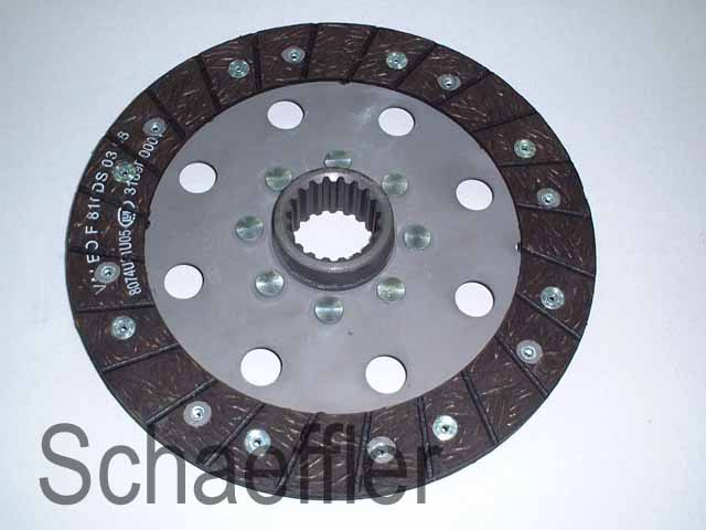 Disc ambreiaj organic (215mm) profil complet potrivit DEUTZ FAHR AGROKID; HUERLIMANN PRINCE; LAMBORGHINI RUNNER; SAME SOLARIS K3F-D K4F-D K4F-DT