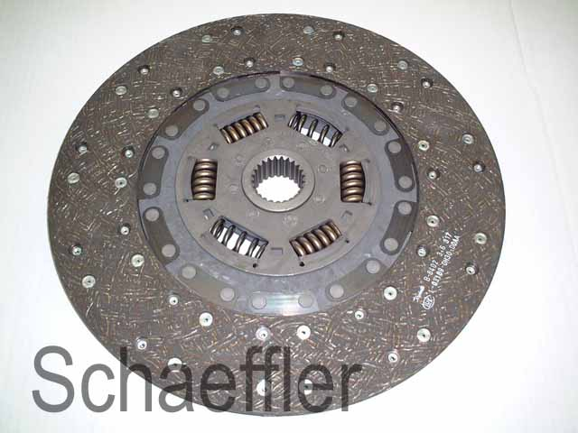 Disc ambreiaj organic (350mm) profil complet potrivit DEUTZ FAHR AGROPLUS; HUERLIMANN XT; LAMBORGHINI PREMIUM; SAME ROW CROP, SILVER 1000.6A-BF6M1012E