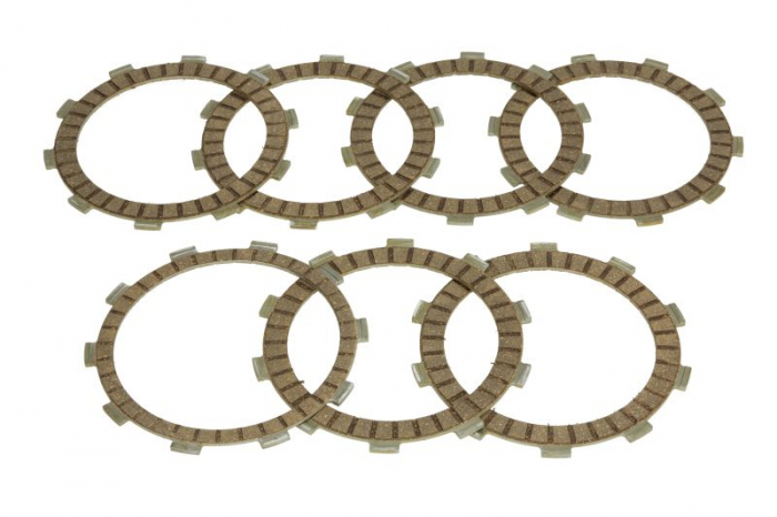 Disc ambreiaj potrivit HONDA CB, CBF, CBR, CRM, NSR, VT, XL; SUZUKI DR-Z; TRIUMPH DAYTONA, SPEED FOUR 250-650 1987-2017