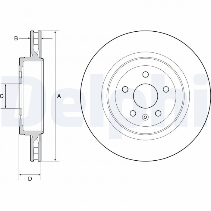 Disc frana Spate Dreapta/Stanga potrivit TESLA MODEL S Electric 09.12- [3]